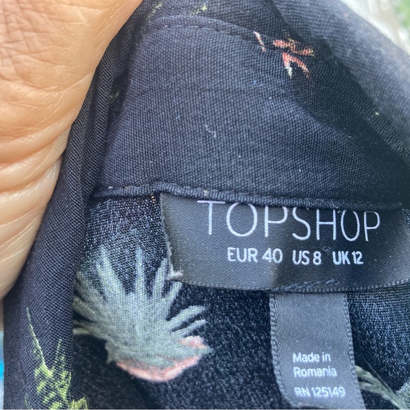 TOPSHOP CACTUS PRINT SHIRT DRESS - Picture 11 of 16